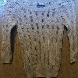 Cable knit sweater